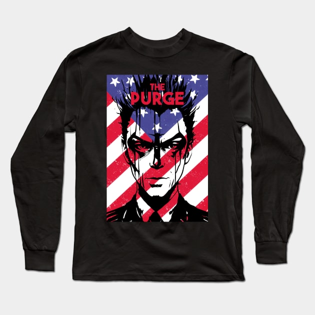 The Purge Long Sleeve T-Shirt by ArtFactoryAI